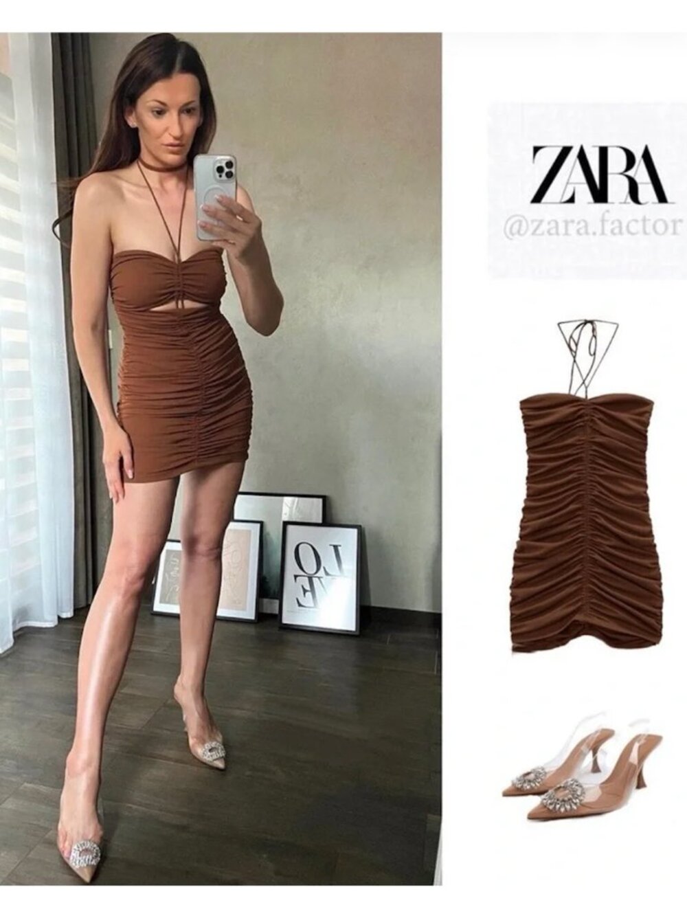 Zara Embellished Vinyl Heels Clear Nude Sz 7.5 NWT - Picture 9 of 11